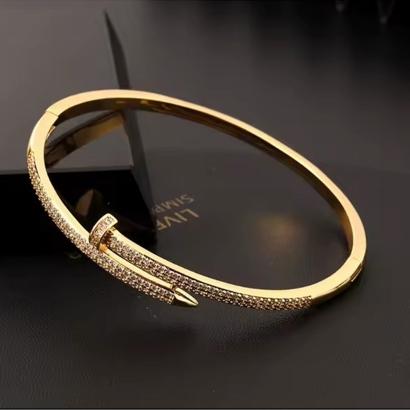 Just Un Clou Nail Crystal Bangle Bracelet - Picture 2 of 10